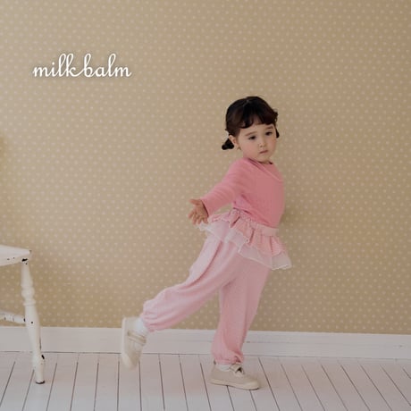 milkbalm/21. check fril pants XS-XL