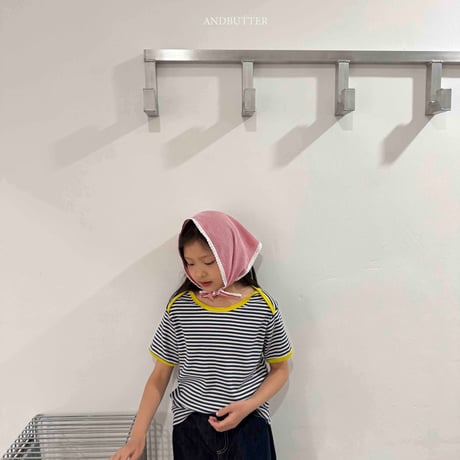 andbutter/15. Boat neck mix Tee S-XL