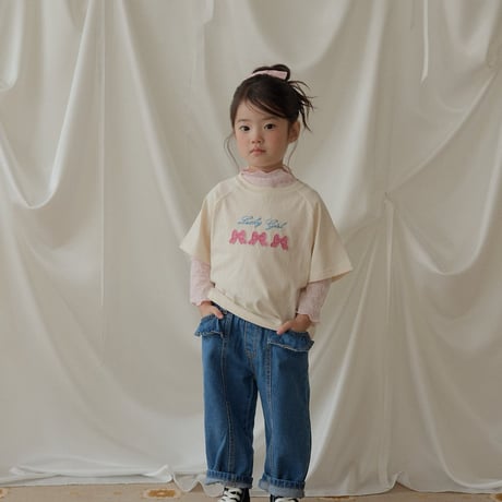 melikey/17. fril ribbon mesh T-shirt XS-XL