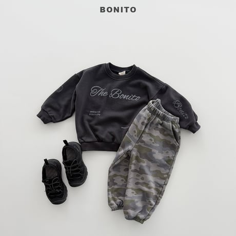 bonito/24. bonny lettering (adult) man-to-man ADULT