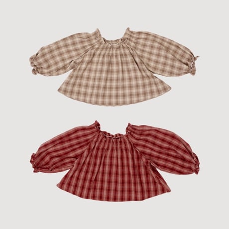 valubebe/19. check smoke blouse 6M-S