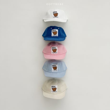 oottbebe/21. bear stitch cap S(1-3Y)-M(3-6Y)