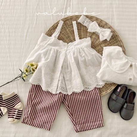 valubebe/67. spring spring rayerd one-piece 6M-S