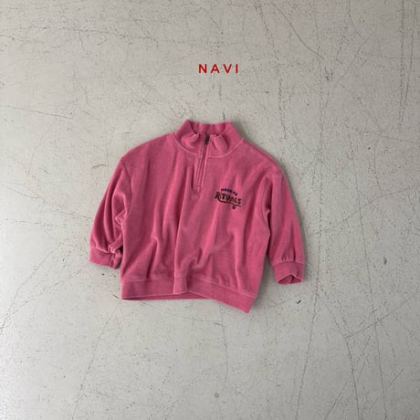 navi/57. morning half zipup T-shirt 2XL-JL