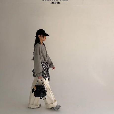 saintdoll/75. cotton wide pants S-L