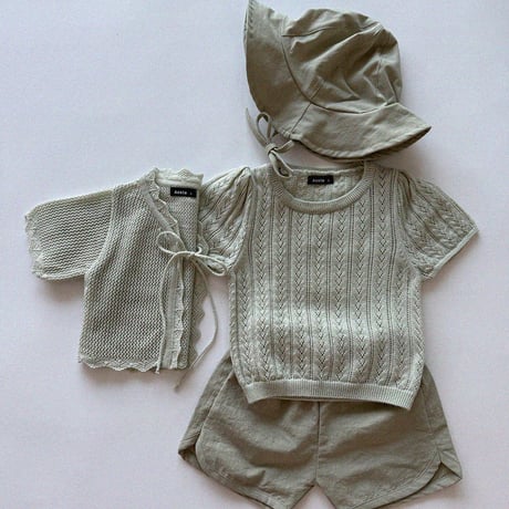 aosta/18. Knit Cardigan S(1-2Y)-L(3-5Y)