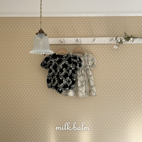 milkbalm/15. rosa embroidery suit XS(-6M)-M(12M-18M)