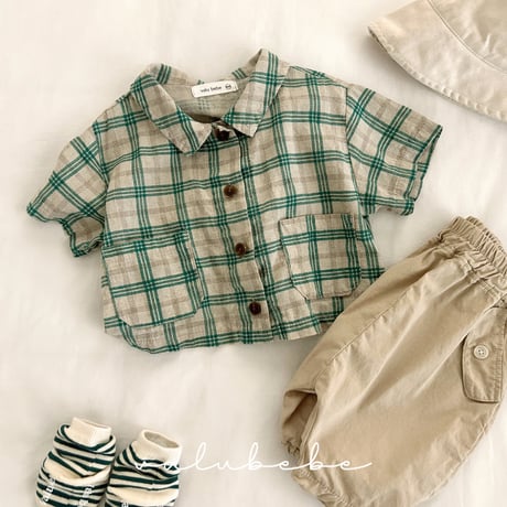 valubebe/38. jay check shirt 6M-S