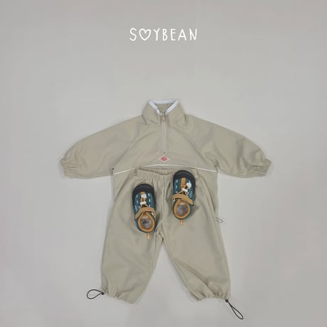 soybean/34. plan ) wind half zipup XS-XL