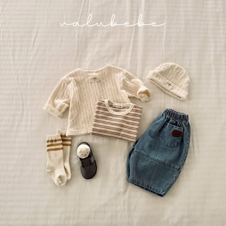 valubebe/69. leather cardigan 6M-S