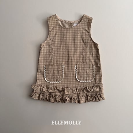 ellymolly/130. little pocket fril one-piece 13-15