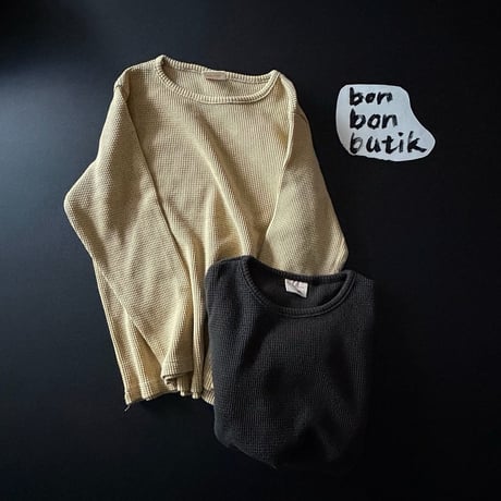 bonbonbutik/24. waffle T-shirt JS-JM