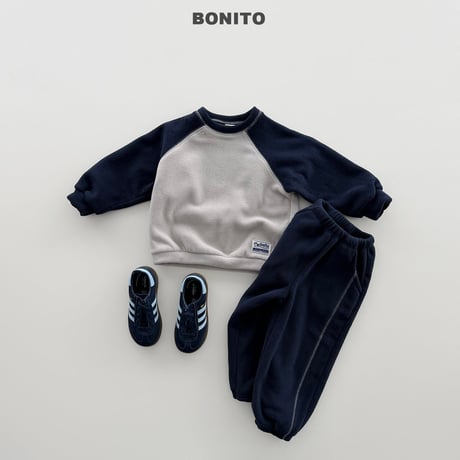 bonito/8. plan ) two ton raglan set JS-JM