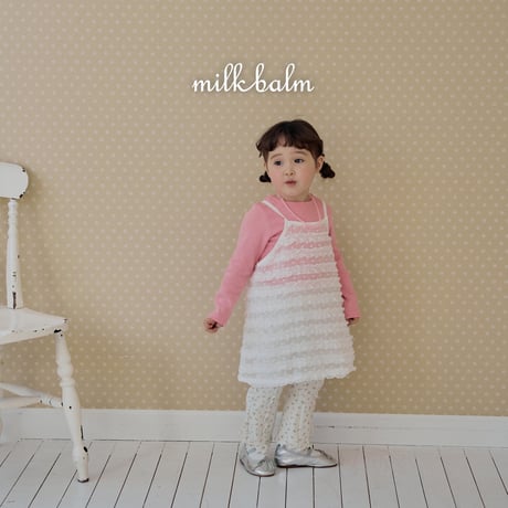 milkbalm/20. fril sleeveless one-piece XS-XL