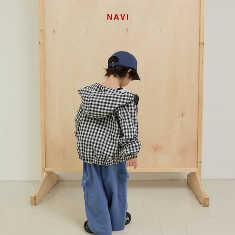 navi/39. chess hood jumper S-XL
