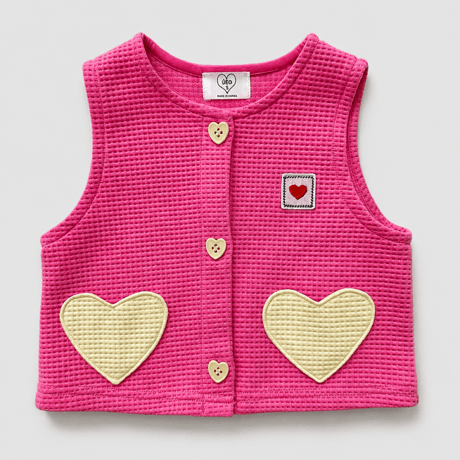 ueo/63. love pocket vest S-XL