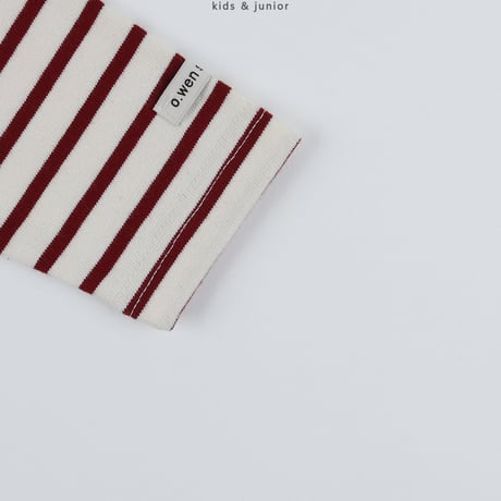 owen/54. boat neck stripe T-shirt JS-JXL