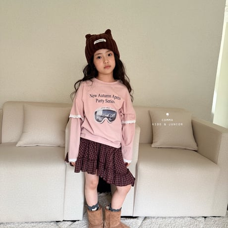 comma/93. lace T-shirt 160-170