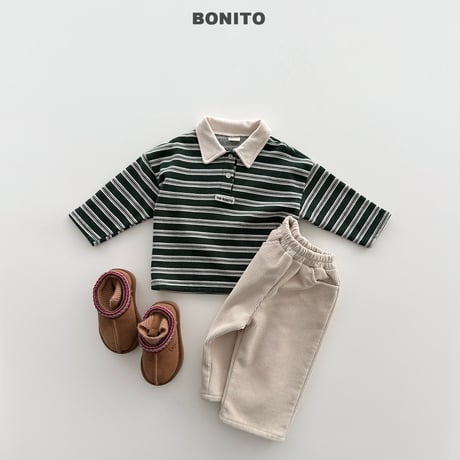 bonito/43. st choco collar T-shirt 12M-XL