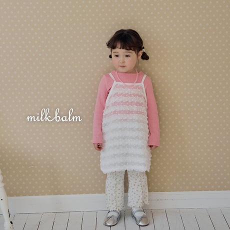 milkbalm/22. pin tuck flower pants XS-XL
