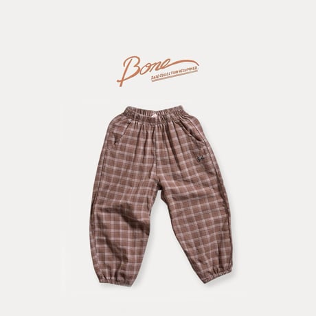 boneoune/82. retro check pants XS-XL