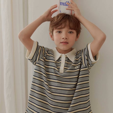 heydo/50. waffle ST collar T-shirt JS-JL