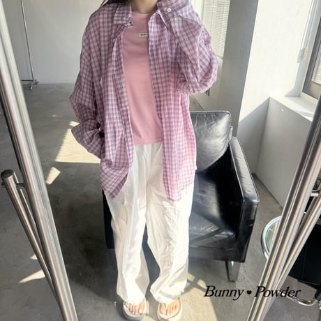 bunnypowder/81. milk check shirt ADULT