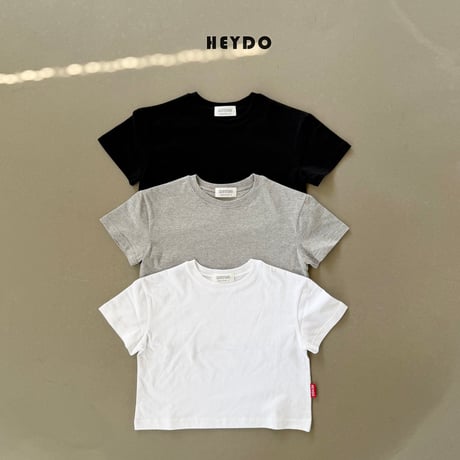 heydo/2. plain silket half t T-shirt JS-JL