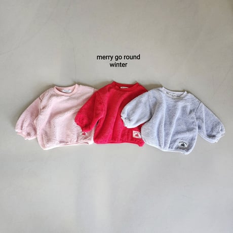 merrygoround/4. snow man-to-man XS-2XL
