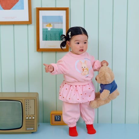 oottbebe/37. cuty rabbit updown set XS(0-1Y)-XL(4-5Y)