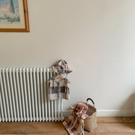 bebeholic/44. roy check vest S(6-12M)-L(18M-24M)