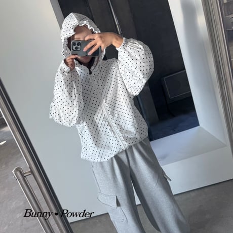 bunnypowder/33. fril hood jumper ADULT