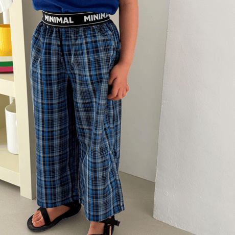 minimal/19. band check pants JS-JM
