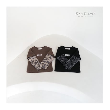 zanclover/16. army rayerd T-shirt 13-19