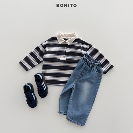 bonito/48. st collar T-shirt 12M-XL