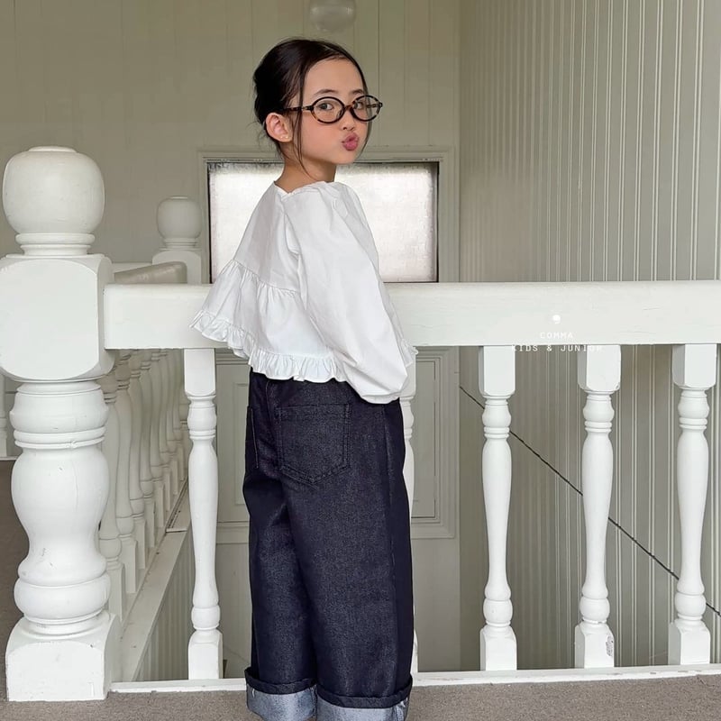 comma/114. king ribbon blouse 140- 150 | uriroom