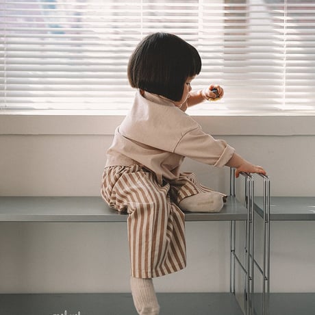 melmel/27. Striped wide pants XXS-XL
