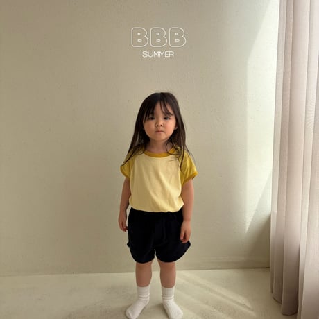 bellabambina/95. over two color rappa T-shirt XS-XL