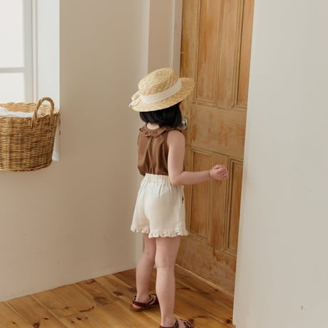 monatelier/5. summer fril shorts  S-2XL