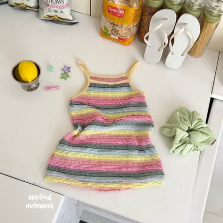 secondmoment/88. rainbow one-piece JS-JL