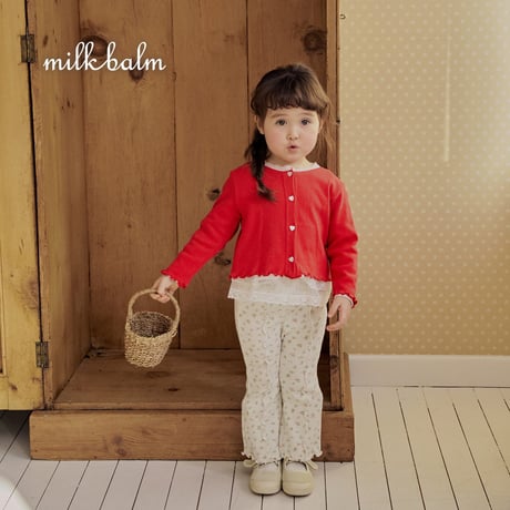 milkbalm/22. pin tuck flower pants XS-XL