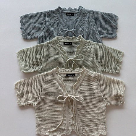 aosta/18. Knit Cardigan S(1-2Y)-L(3-5Y)