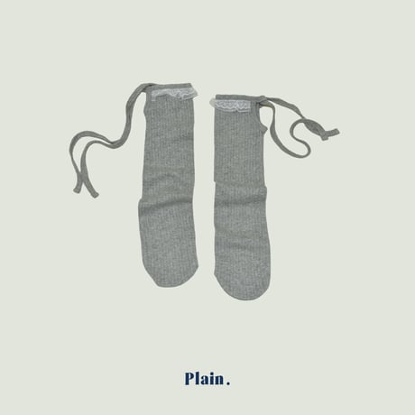 plain/16. plain lace socks FREE