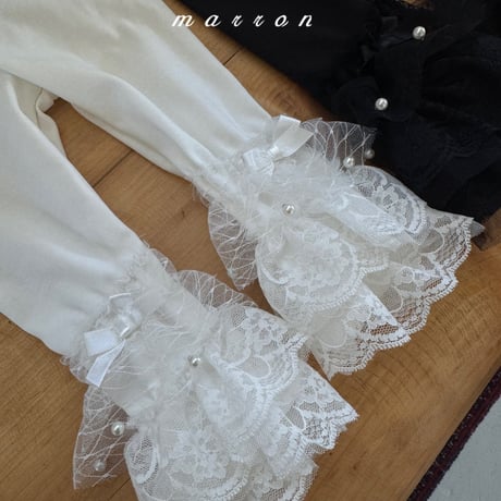 marron/59. lace kangkang leggings XS-L