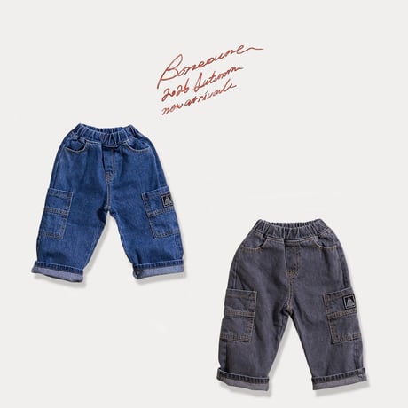 boneoune/22. pocket cargo denim XS-XL