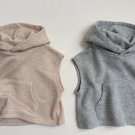 digreen/42. woody hooded vest? S-2XL