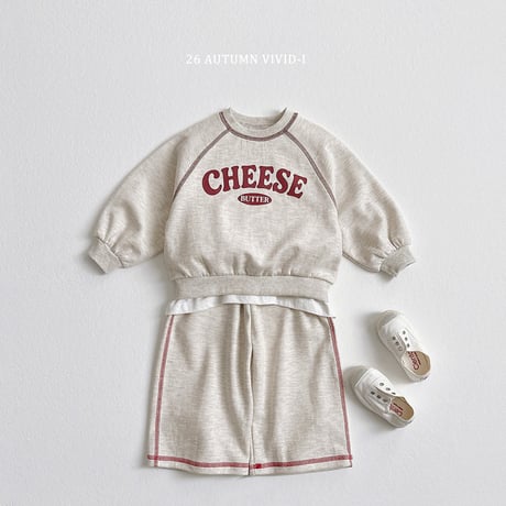 vividi/128. cheese stitch man-to-man JS-JM