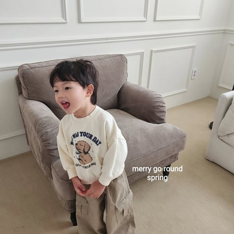 merrygoround/38. friend man-to-man XS-2XL
