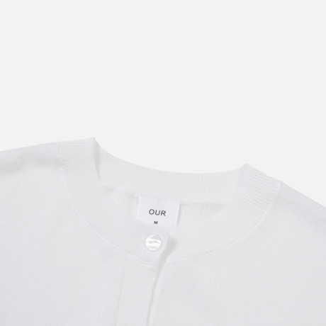 our/96. plain cardigan JS-JXL