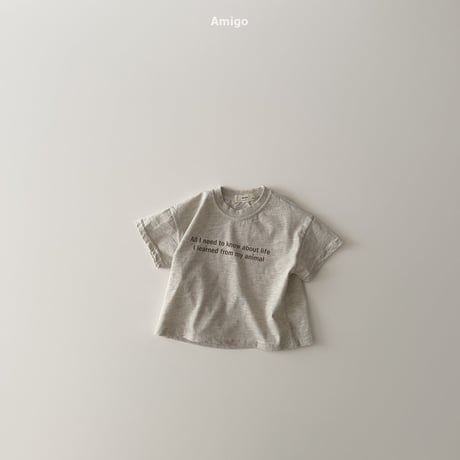 amigo/12. french half t T-shirt XS-XL